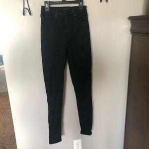 Black Levi Mile High Skinny Jeans